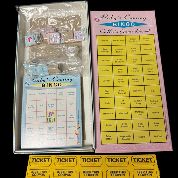 Vintage Baby Bingo Shower Game - Excellent Condition - Picture 4 of 7